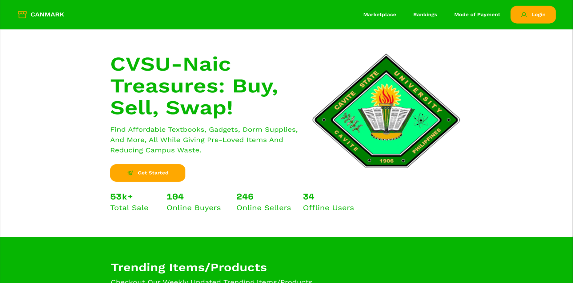 CANMARK Landing Page